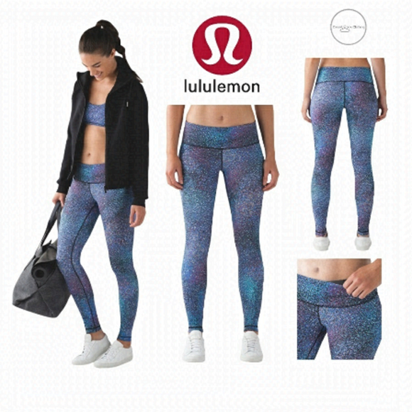 🦄 VERY RARE Lululemon Wunder Under Pant Strive - Picture 1 of 5